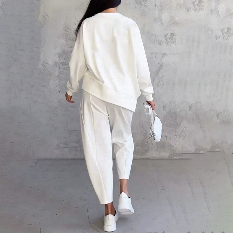 💖 Mångsidigt Vardagsset | Långärmad Top & Tights, Mjuk & Bekväm Passform 👖