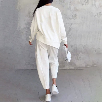 💖 Mångsidigt Vardagsset | Långärmad Top & Tights, Mjuk & Bekväm Passform 👖