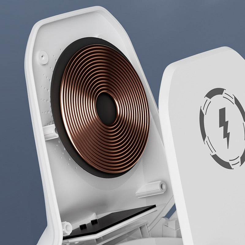 📱 58% RABATT! ✨ Telefonhållare med trådlös snabbladdare – universell justering och 360° rotation, perfekt för resor eller kontoret 🚗📦