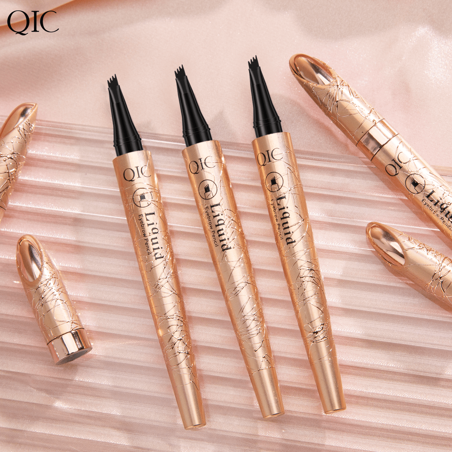 ✏️ KÖP 1, FÅ 1 GRATIS! ✨ 3D Microblading Penna – Vattentät, 4-in-1 Spets & Naturlig Ögonbrynseffekt 💄