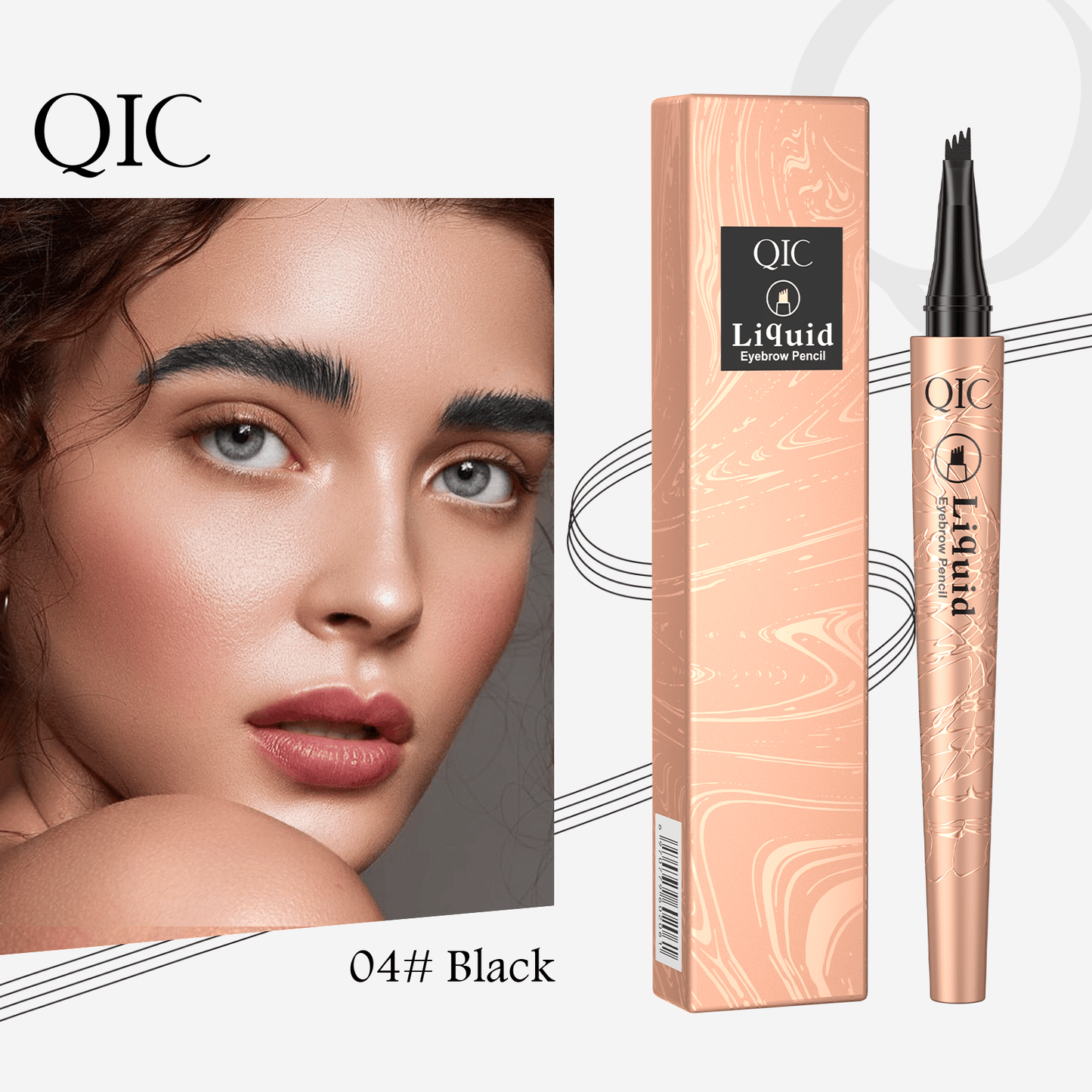 ✏️ KÖP 1, FÅ 1 GRATIS! ✨ 3D Microblading Penna – Vattentät, 4-in-1 Spets & Naturlig Ögonbrynseffekt 💄