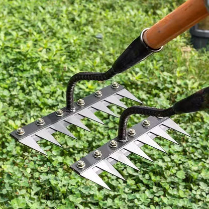 🍂🔥 TIDIGHÖSTENS BÄSTA ERBJUDANDE! 🌿 5/6/7/8-TANDS OGRÄSKRATTA I KOLSTÅL – EXTRA HÅLLBAR & EFFEKTIV