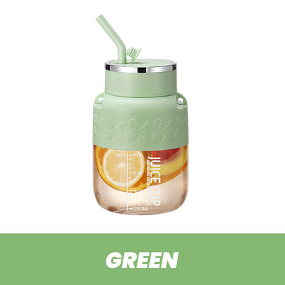 💪🍓 "Stor Kapacitet & Svensk Design! 🍹✨ 800ml Bärsmoothie-Mugg – Mixa dricka var som helst med USB-laddning + Silikonrem"