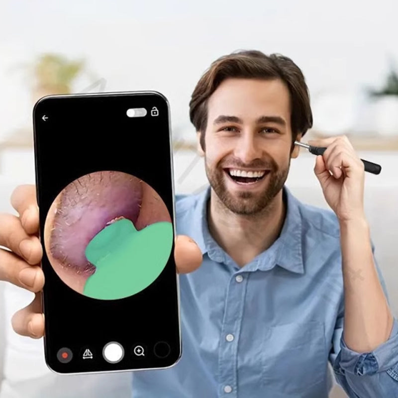 👂✨ "Säker & Synlig Öronvaxrensning! 🔍 Öronvaxborttagningsverktyg med Kamera & Ljus – NU med 50% RABATT!