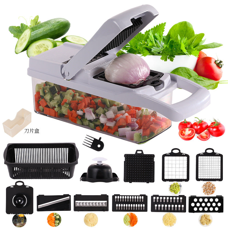 Multifunktionell grönsaksskärare | 16-delars set🥗 (🔥50 % rabatt)