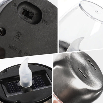 🕯️ KÖP 2 FÅ 1 GRATIS! ☀️ 6-Pack Solenergi-LED-Bordslampor – Flamlösa & Vattentäta, Auto Tänd/Släck med Skymningssensor för Trädgård & Fest 🏕️