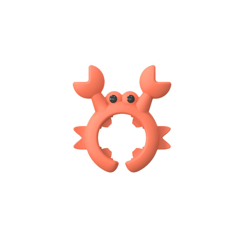 🥳🦀 Krabbformad köksredskapshållare – enhandsmanövrerad, spillsäker, värmebeständig och hållbar 🍳✨