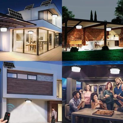 💡☀️ Justerbar vattentät solcellslampa – flexibel utomhusbelysning för trädgård, uteplats och entré 🌿🏠