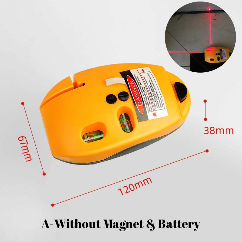 📐✨ Infrarött laserpass med 90° rät vinkel – exakta horisontella & vertikala linjer för montering, målning och kakelsättning 🔧