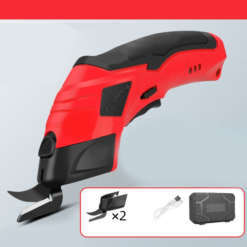 ✂️🔋 Bärbar elektrisk tygklippare med uppladdningsbart litiumbatteri – snabb och smidig för sömnad hemma 🧵✨