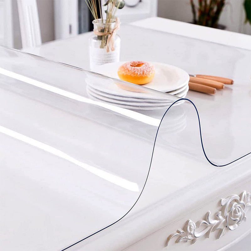 ✨🏡 Tjockt transparent bordsunderlägg i PVC – stilrent, praktiskt och perfekt för att skydda bordets yta 🍽️💎