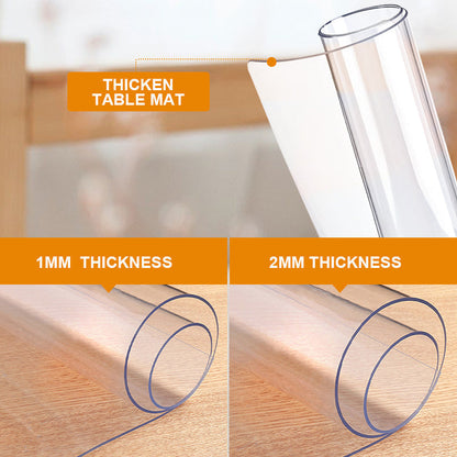 ✨🏡 Tjockt transparent bordsunderlägg i PVC – stilrent, praktiskt och perfekt för att skydda bordets yta 🍽️💎