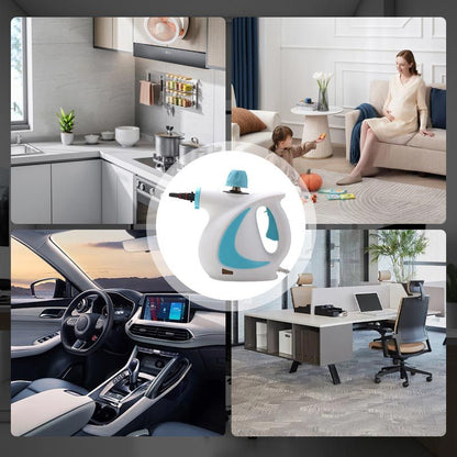 🔥1050W Handhållen ångrengörare med tryck för flera ytor