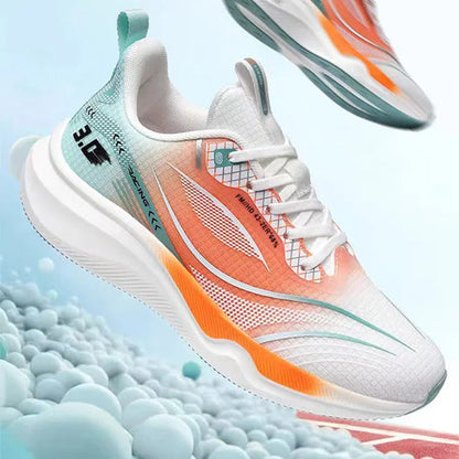 🔥 SUPERANDRANDE SPORTSKOR MED MJUK STÖTDÄMPNING 🦶⚡ ✨ NYCKELFUNKTIONER: ✅ Ventilerande mesh - 360° luftcirkulation 🌬️ ✅ Dempad sula - som att gå på moln ☁️ ✅ Ultralätt design - perfekt för löpning & träning 🏃♀️