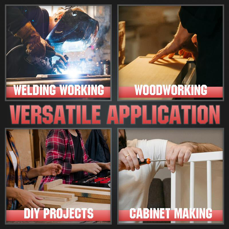 🔥 Justerbar rörklämma för svetsning och trä🔧✨ ⚙️ Universal - Lämplig för olika material och storlekar 💪 Super Grip - Håll stadigt medan du arbetar 🔨 Dubbel användning - Perfekt för svetsning och träbearbetning