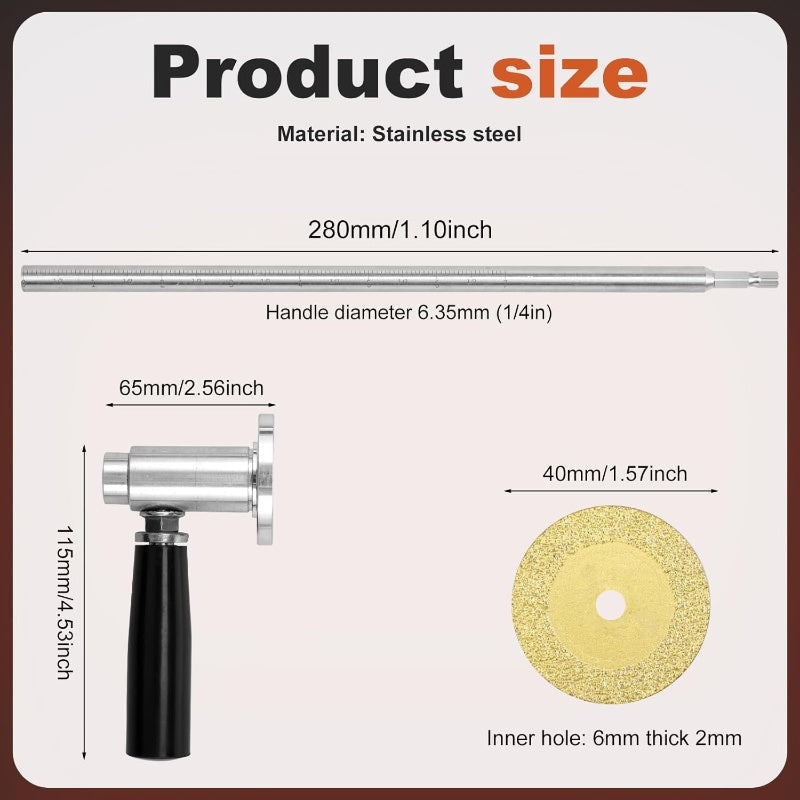 🔥 PVC-rörskärare med skärhjul 🔧⚡ ✂️ Professionell skärkapacitet i hårda material 💎 Vass skärhjul för att säkerställa precision 🚿 Perfekt för VVS-projekt