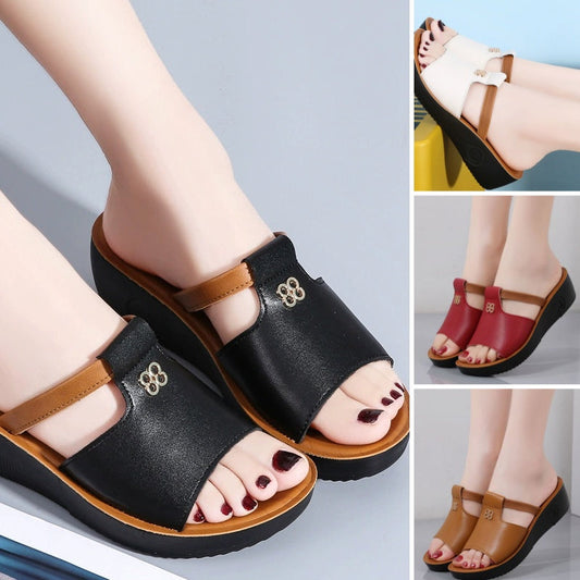 👡 Kilsandaler för kvinnor - bekväma och snygga! 👡  ✨ Anti-halksula, extra bekväm 🌿 Perfekt för sommaren - snygg och praktisk 💃 Elegant kildesign förlänger benlinjerna
