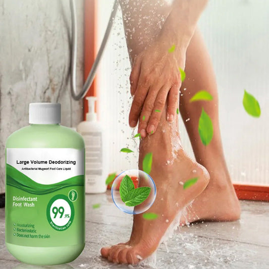 🌿 Jumbo Pack - Botanisk fotvård 🌿 ✨ Dubbla effekter: deodoriserande + antibakteriell 🦶 Designad för fotkomfort och hygien 💦Huvudingredienser: ✅ Naturligt artemisiaextrakt ✅ Tea Tree Oil ✅ Mentol har en kylande effekt