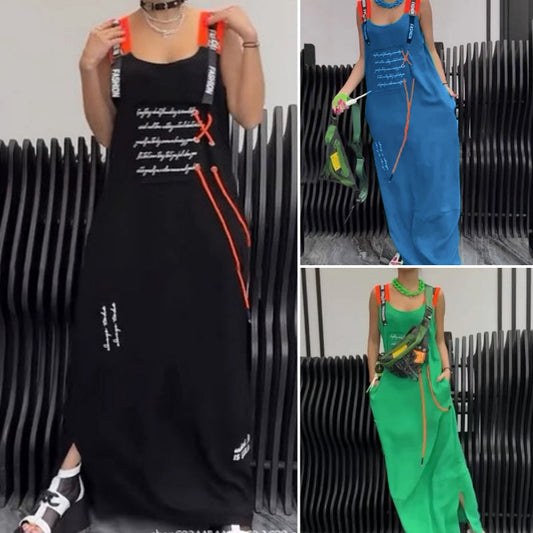 👗🌞 UPPTÄCK DIN PERFEKTA SOMMARKLÄNNING! Ärmlös fritidsklänning med vackert tryck Bekväm, flatterande & 100% sommarkänsla!