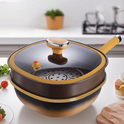 🍳Titan-keramikgryta med glaslock – hälsosam matlagning, non-stick & nu 50 % rabatt och ✈️fri frakt