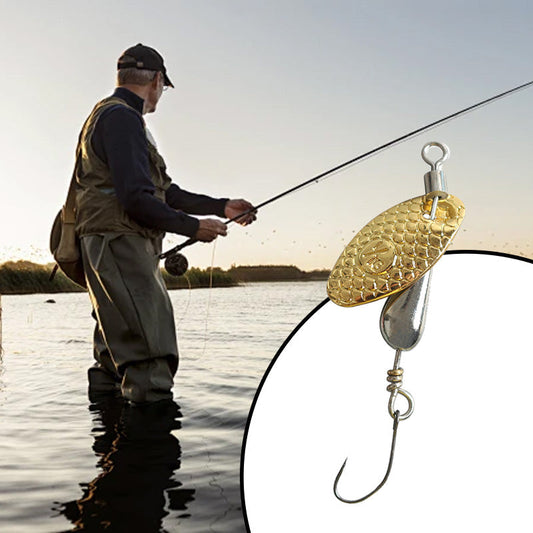 🎣✨ FÅ FLER BITES MED BLÄNDANDE BETEN! Limited Time - Glittrande Spinndrag med krokar 50% REA – Fånga mer fisk med denna magiska lura!