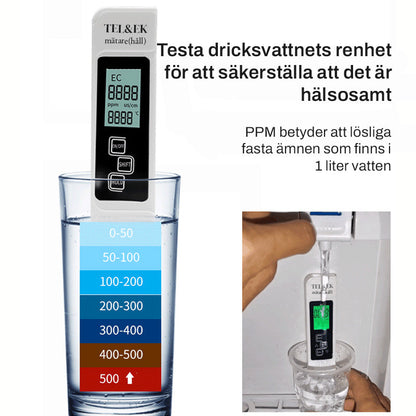 💥Vakt över hälsa💧TDS-mätare Digital vattenkvalitetstestare