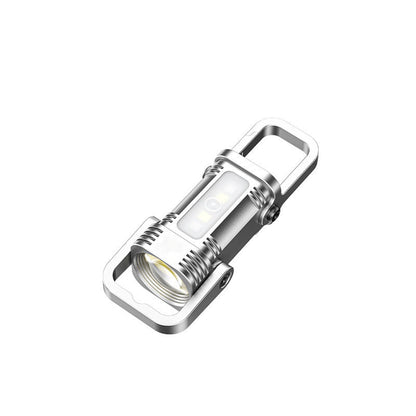 🔦Bärbar uppladdningsbar ljus nyckelring ficklampa