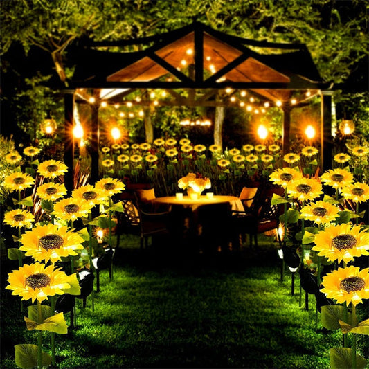 🌻 "Tänd Sommaren med Solroslyktor! ✨ Solenergidrivna Trädgårdslyktor med LED – NU 50% RABATT!