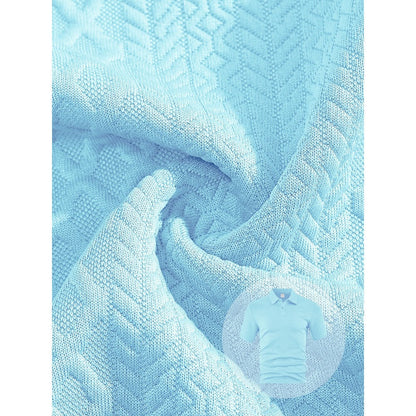 👕🩳 50% RABATT! | 2-delat Set med Kortärmad Topp & Shorts – Diamantmönster, Nedfällbar Krage & Andningsbart!