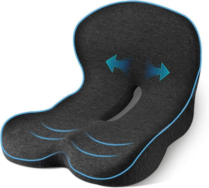 🚗💺 ERGONOMISK BILSTOL – KÖR I KOMFORT HELA DAGEN! ✨ Halkfri minnesskumsits – Formar sig efter din kropp