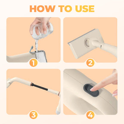 ✨ SMART ÅNGRENGÖRING – FÖR EFFEKTIVT & MILJÖVÄNLIGT STÄD 🚿 Multifunktionell handhållen ångrengörare med tillbehör (Perfekt för svenska hem – Eliminerar 99.9% bakterier utan