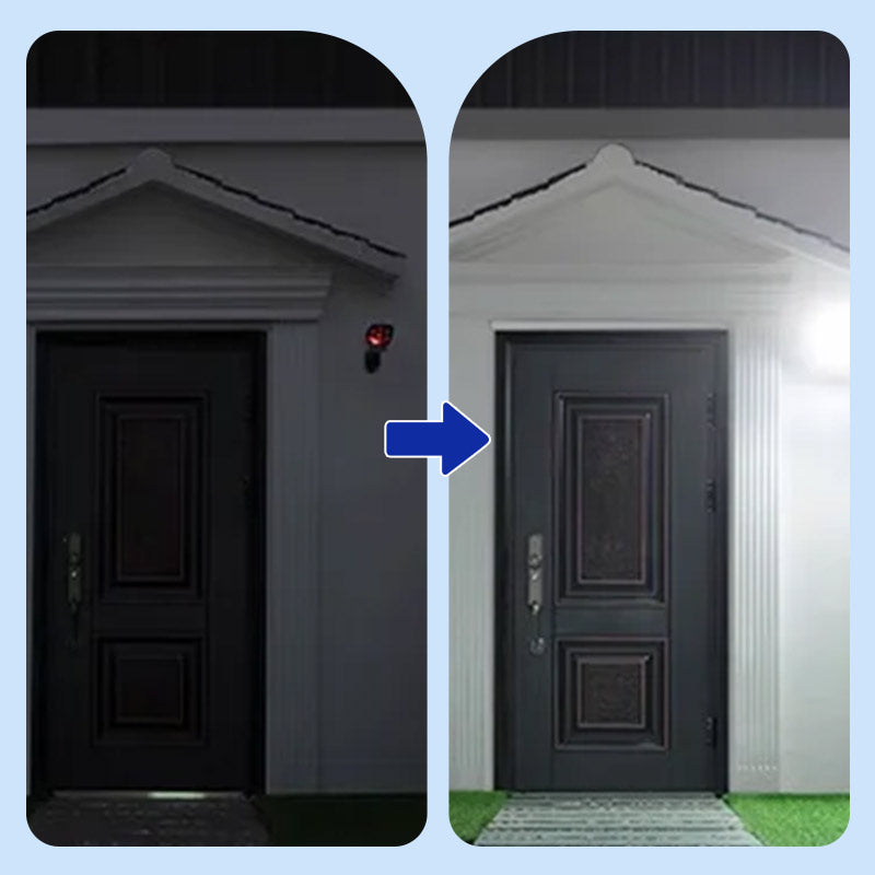 ✨ Skräm bort tjuvar! ✨ Upptäck vår solcellsdrivna säkerhetskamera med LED-blixt!