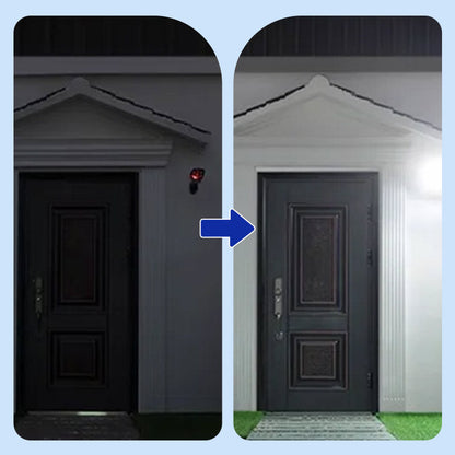 ✨ Skräm bort tjuvar! ✨ Upptäck vår solcellsdrivna säkerhetskamera med LED-blixt!