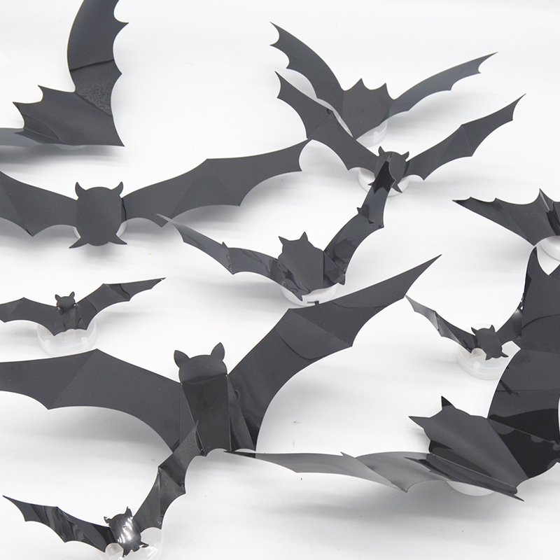 🦇Halloween-dekoration: 3D-LED-vägglampa i form av en fladdermus