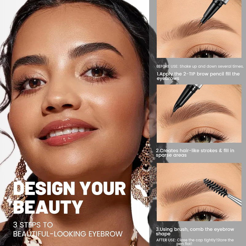 🎁 Begränsad tid! Köp 1 & få 1 gratis! 🔥 4D Brow Pen – Naturliga, perfekta ögonbryn & eyeliner som håller hela dagen! 💖