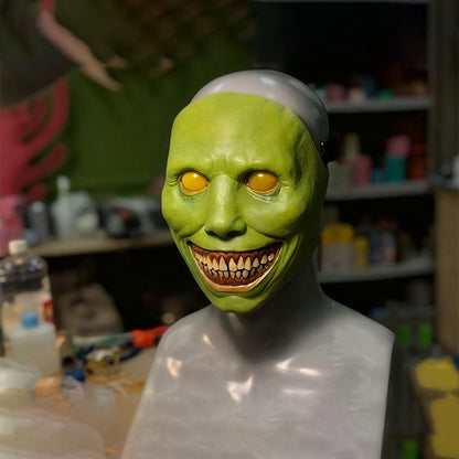 🔥Stor Halloween-överraskning!!💀Läskigt skräck-Halloweenmask