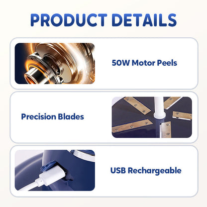 🔥50 % rabatt så länge lagret räcker!🎉Bärbar Automatisk Elektrisk Fruktskalare