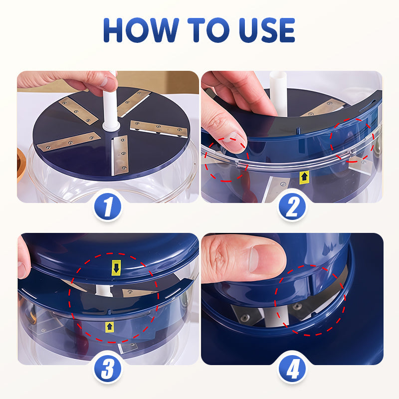 🔥50 % rabatt så länge lagret räcker!🎉Bärbar Automatisk Elektrisk Fruktskalare