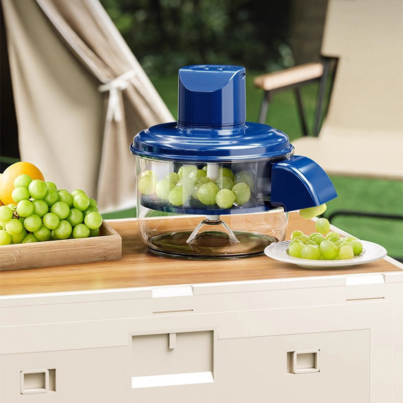 🧄🍎 50% RABATT NU! Transparent elektrisk frukt- & grönsaksskalare – 5 rostfria blad, snabb skalning & enkel rengöring – perfekt för köket 🍇✨
