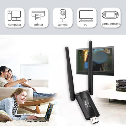 📶🚀 USB-WiFi-Signalförstärkare med dubbla antenner – utöka WiFi-täckningen hemma och på kontoret 🏠✨
