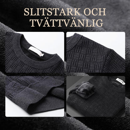 🔥Bästa Presenten - Herrarnas Värmande Utsökta Mönster Crewneck Stickat Plagg