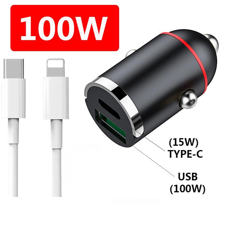 🚗 50% RABATT NU! ✨ 2-portars Kompakt Bilsnabbladdare - 24W USB-C & USB-A med Överhettningsskydd för Effektiv Laddning Under Resor 🔌📱