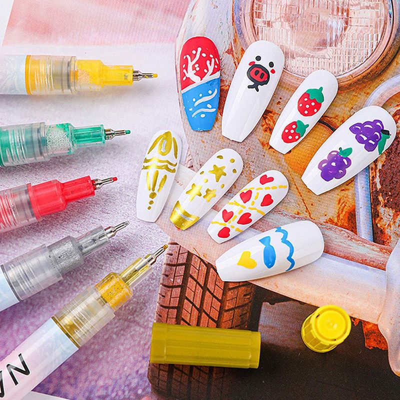 ✨ DIY Nagelkonstborstar – 12-färgers böjda nagelkonstborsteset 💅🎨