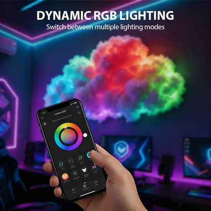 ⏳Begränsad tid 50 % Rabatt⏰Gör-det-själv USB-driven LED-belysning i form av åskmoln🌈☁️