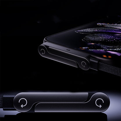 📱 2-i-1 Osynlig Laddningskabel – 240W Snabbladdning, Inbyggt Telefonstativ & Robust Design 🔋🎁