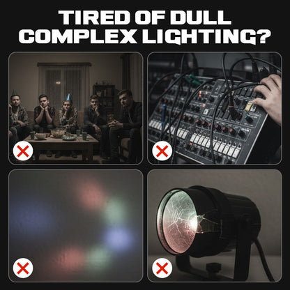 🎄 Specialerbjudande för jul -50%! Multi-beam LED Atmosphere Light - 360° ljusmagi! 🌟✨