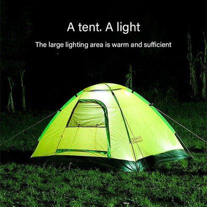 🏕️🔦 Solcellsdriven hopfällbar 2-i-1-lampa – bordslampa & ficklampa för camping och utomhusbruk ✨