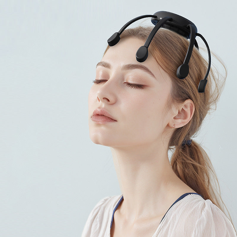 💆‍♀️✨ Intelligent massageverktyg för huvudet – avslappnande knådning hemma för en behaglig känsla 🧠