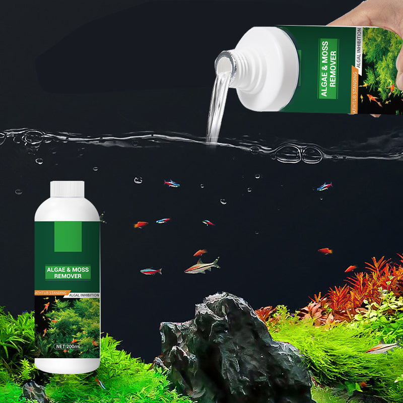 🎉Pakke med god verdi💥 Alge- og mosefjerner for akvarium - trygg vannrensing