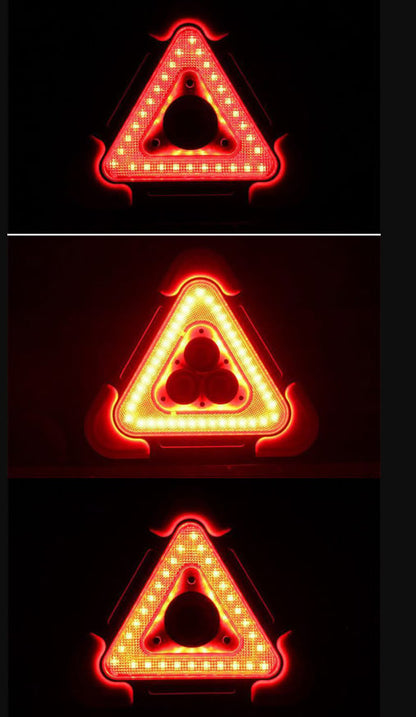 💥2-i-1 soldrevet nødtrekant veivarsellys🚨 
